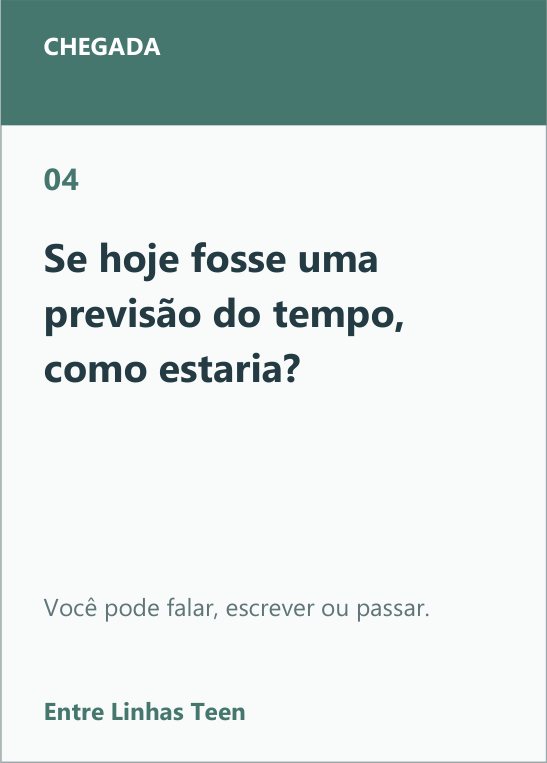 Carta 4 do Entre Linhas Teen